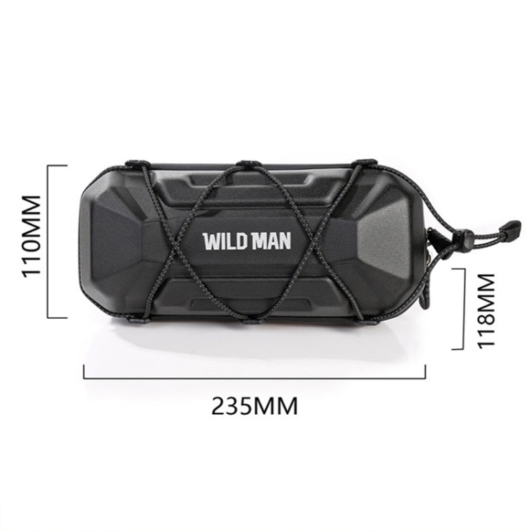 WILD MAN XT17 2L Bicycle EVA Hard Shell Front Bag Outdoor Cycling Handlebar Bag(Black)
