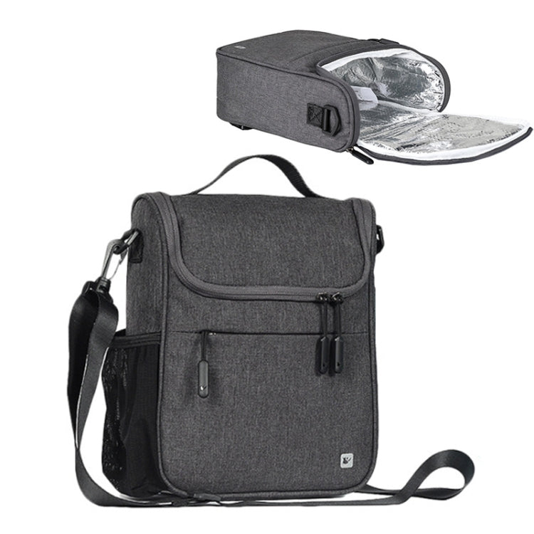 Rhinowalk RK18995 Large-capacity Aluminum Film Insulation Bicycle Head Bag with Rain Cover(Gray)