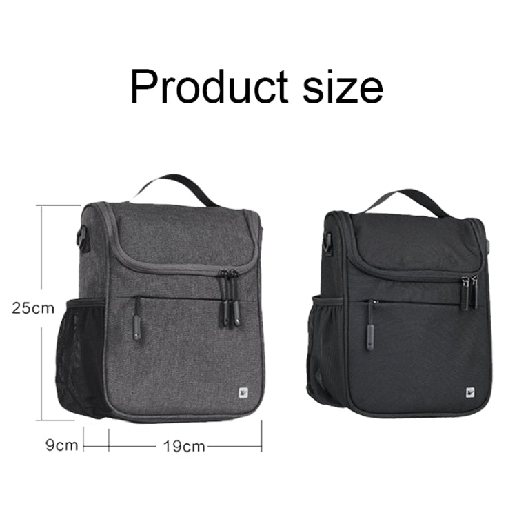 Rhinowalk RK18995 Large-capacity Aluminum Film Insulation Bicycle Head Bag with Rain Cover(Black)