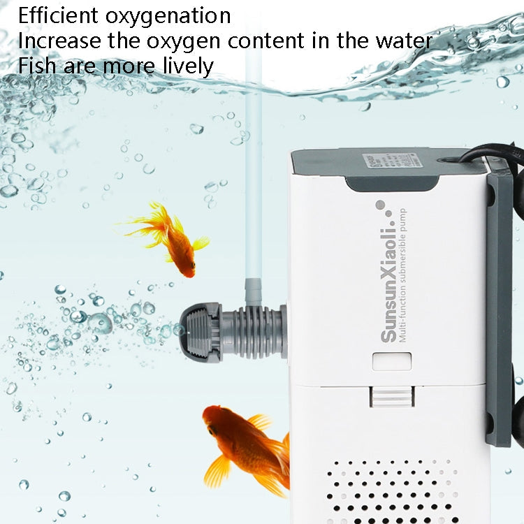 SunsunXiaoli Fish Tank Water Pump Small 3 In 1 Aquarium Circulating Filter Circulation Pump, CN Plug, Specification: 6W 500F