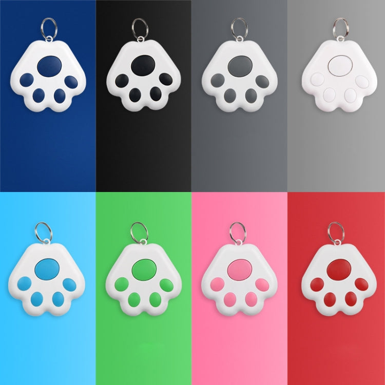2 PCS HYC-09 Dog Paw Bluetooth Anti-Lost Device Pet Tracking Locator Keychain Smart Search Two-Way Alarm(Dark Gray)