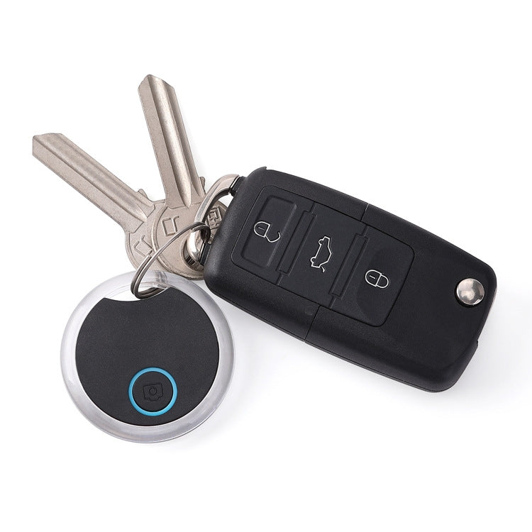 2 PCS S8 Round Bluetooth Anti-Lost Device Key Luggage Tracking Device Two-Way Alarm(Pink)