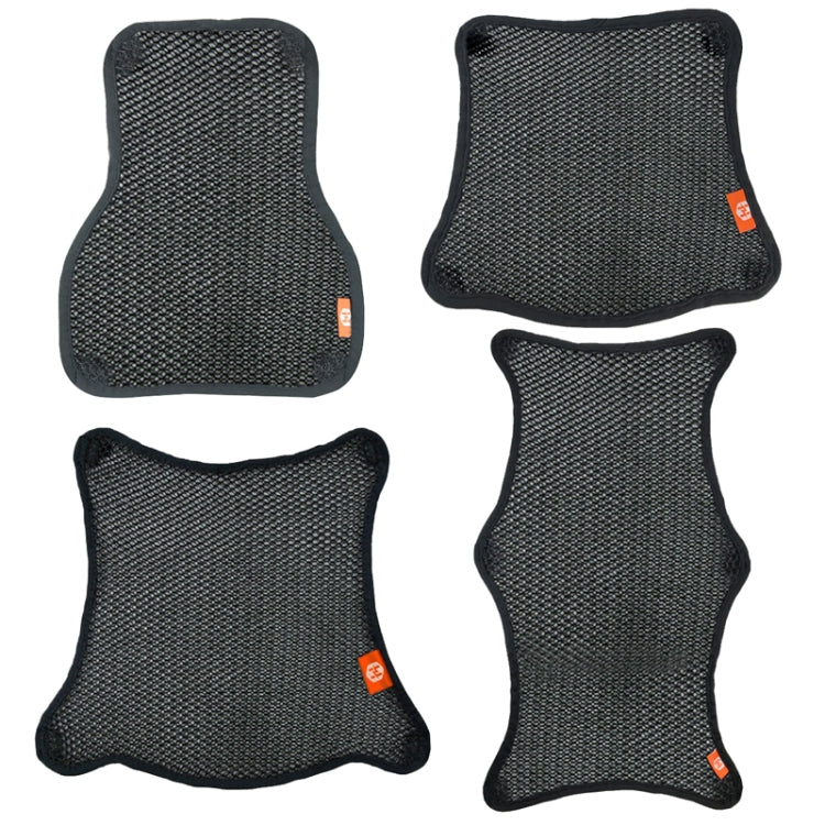 HOUZHI MTZT1010 Motorcycle Sun Insulation Cushion 3D Grid Breathable Sweating Cool Seat Cover, Style: Single Layer XL