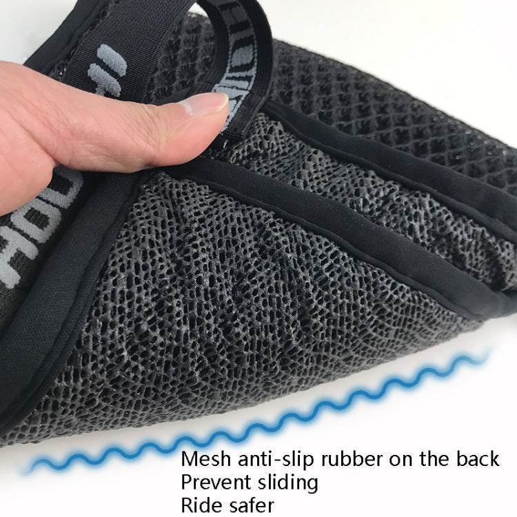 HOUZHI MTZT1010 Motorcycle Sun Insulation Cushion 3D Grid Breathable Sweating Cool Seat Cover, Style: Single Layer XL