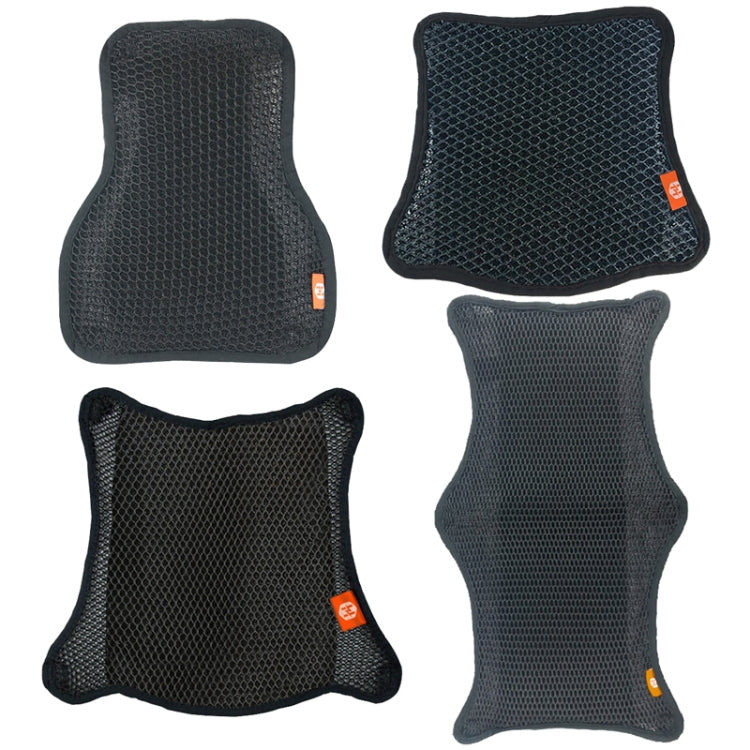 HOUZHI MTZT1010 Motorcycle Sun Insulation Cushion 3D Grid Breathable Sweating Cool Seat Cover, Style: Double Layer M