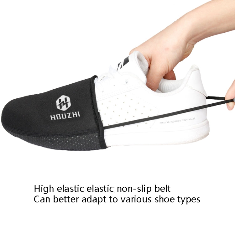 HOUZHI MTFJ1030 Motorcycle Gear Rod Shoe Cover Non-Slip Stain-Resistant And Waterproof Shoe Cover, Size: XL(Black)