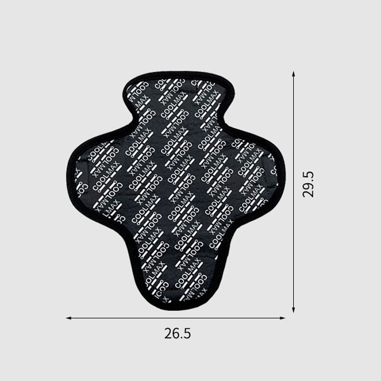 MTTD1028 Riding Breathable Quick-Drying Absorb Sweat Sponge Pad Removable Motorcycle Helmet Pad, Size: One Size(Black)