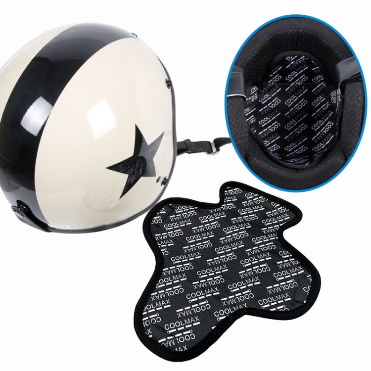 MTTD1028 Riding Breathable Quick-Drying Absorb Sweat Sponge Pad Removable Motorcycle Helmet Pad, Size: One Size(Black)