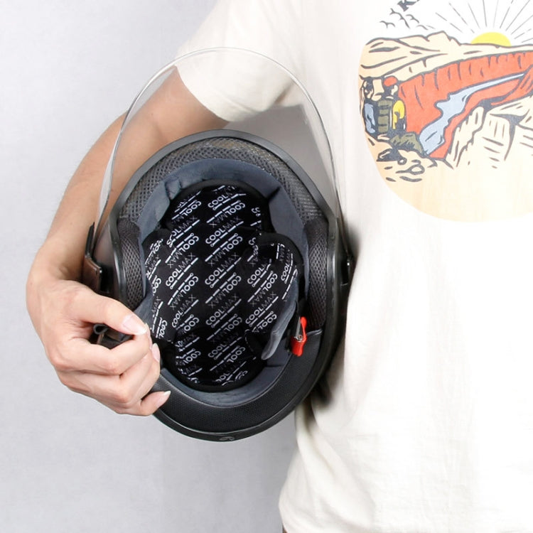 MTTD1028 Riding Breathable Quick-Drying Absorb Sweat Sponge Pad Removable Motorcycle Helmet Pad, Size: One Size(Black)