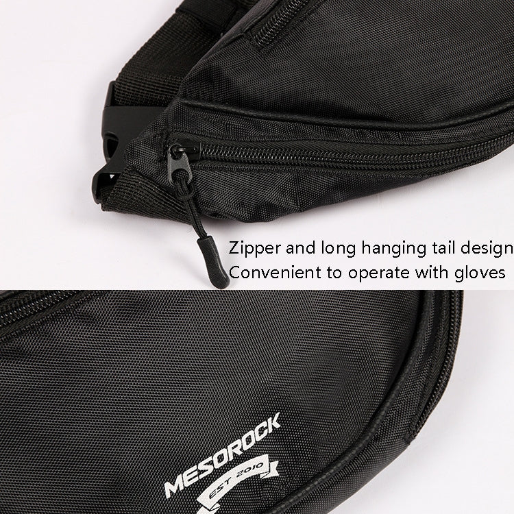 MESOROCK MTXB1018 Motorcycle Pocket Handle Riding Back Seat Safety Handle Multi-Function Dumplings Package(Black)