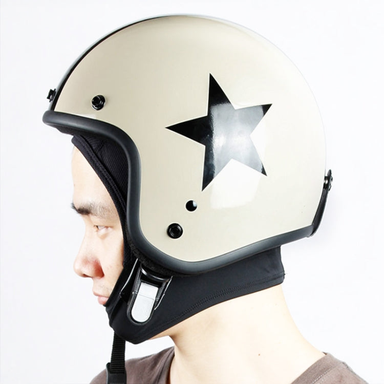 MTTT1040 Motorcycle Helmet Interior Cap Breathable Quick Dry Sunscreen Sweat-Absorbent Sports Head Cover, Size: XL(Black)