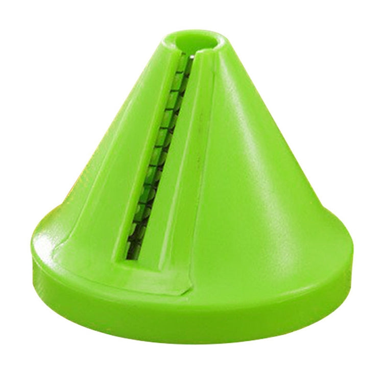 Kitchen Funnel Model Spiral Slicer Vegetable Shred Carrot Cutter(Green)