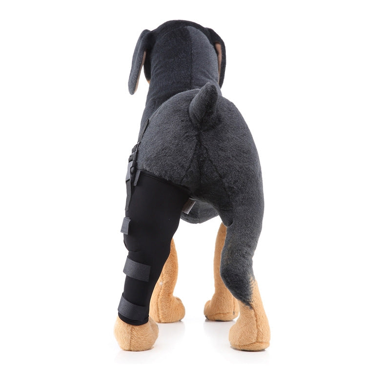 HJ19 Pet Surgery Rehabilitation Back Leg Protector Walking Aids, Size: XS(Black Left Back Leg)
