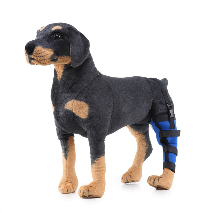 HJ19 Pet Surgery Rehabilitation Back Leg Protector Walking Aids, Size: XS(Blue Left Back Leg)
