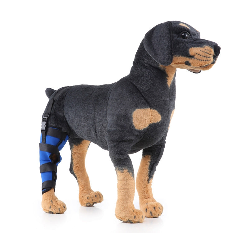HJ19 Pet Surgery Rehabilitation Back Leg Protector Walking Aids, Size: XS(Blue Right Back Leg)