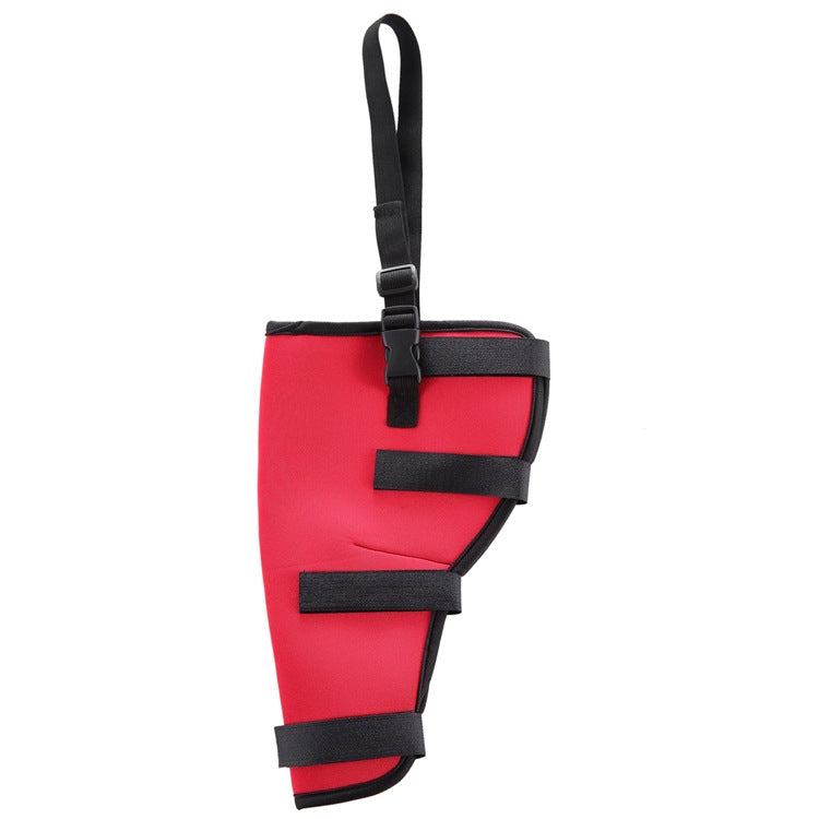 HJ19 Pet Surgery Rehabilitation Back Leg Protector Walking Aids, Size: S(Red Right Back Leg)