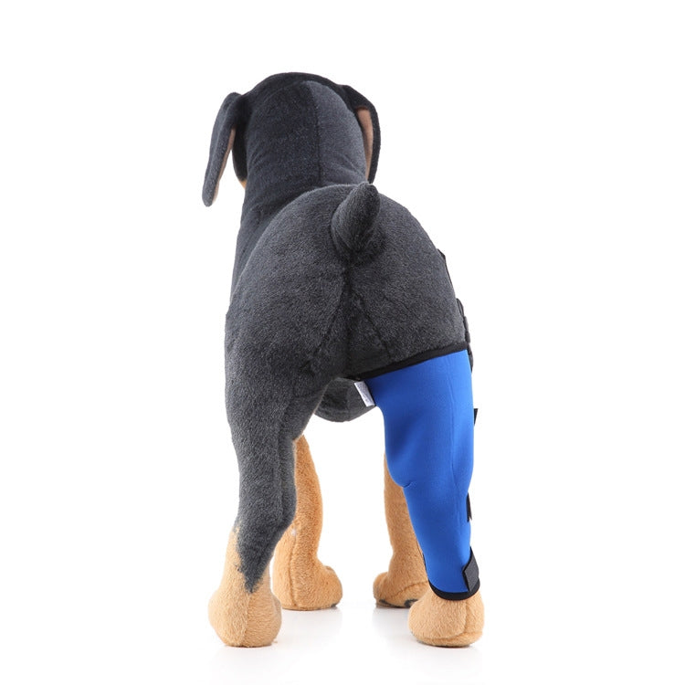HJ19 Pet Surgery Rehabilitation Back Leg Protector Walking Aids, Size: S(Blue Right Back Leg)