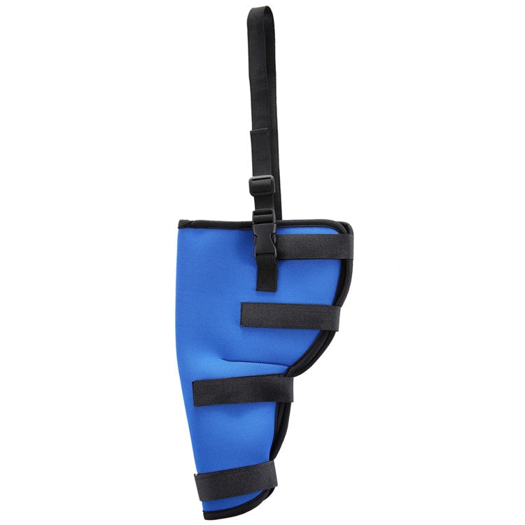HJ19 Pet Surgery Rehabilitation Back Leg Protector Walking Aids, Size: S(Blue Right Back Leg)
