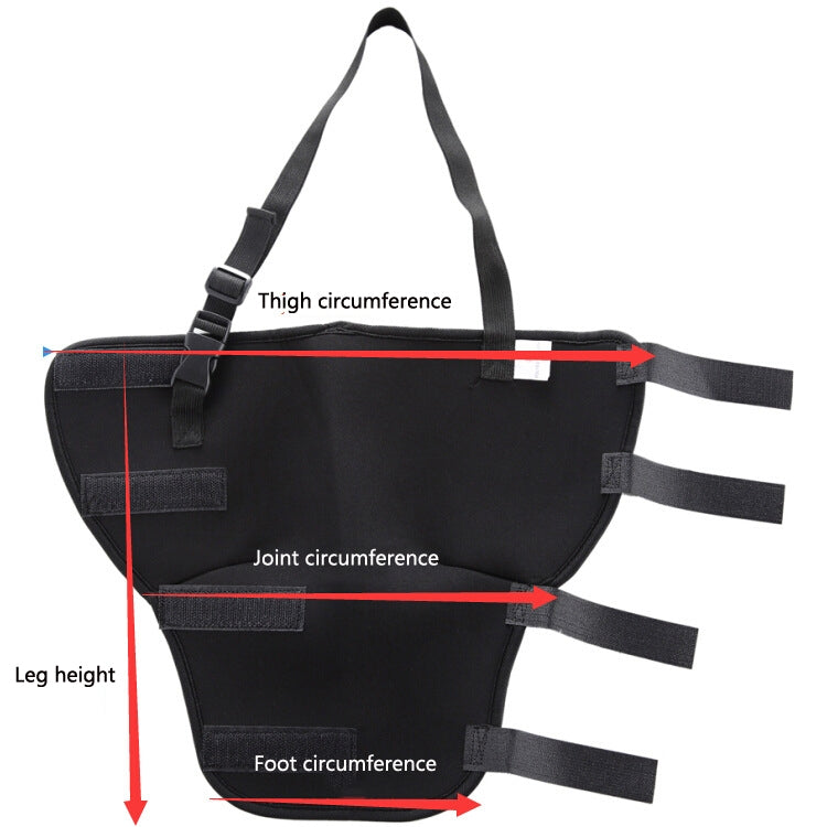HJ19 Pet Surgery Rehabilitation Back Leg Protector Walking Aids, Size: S(Red Left Back Leg)