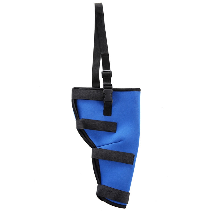 HJ19 Pet Surgery Rehabilitation Back Leg Protector Walking Aids, Size: M(Blue Left Back Leg)