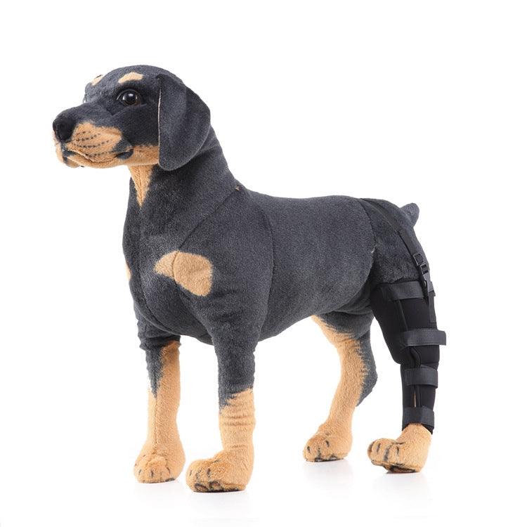 HJ19 Pet Surgery Rehabilitation Back Leg Protector Walking Aids, Size: L(Black Left Back Leg)