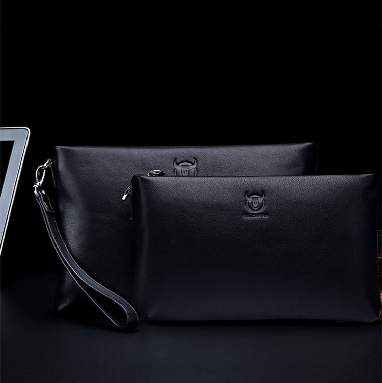 BULL CAPTAIN 446 Large-capacity Soft and Wear-resistant Leather Clutch Bag Business Wallet, Size: L