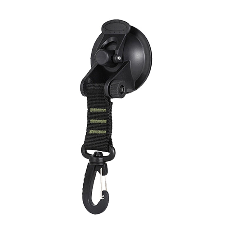 3 PCS Car Tent Suction Cup Home Users Outside Travel Portable Suction Cup Hook Round Carabiner(Green)