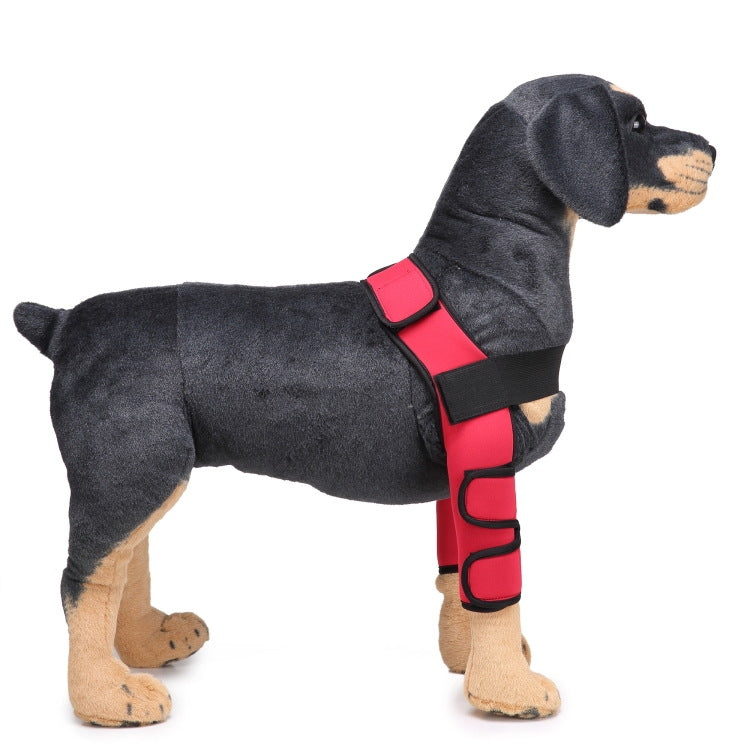 Pet Dog Leg Knee Guard Surgery Injury Protective Cover, Size: S(Classic Model (Red))