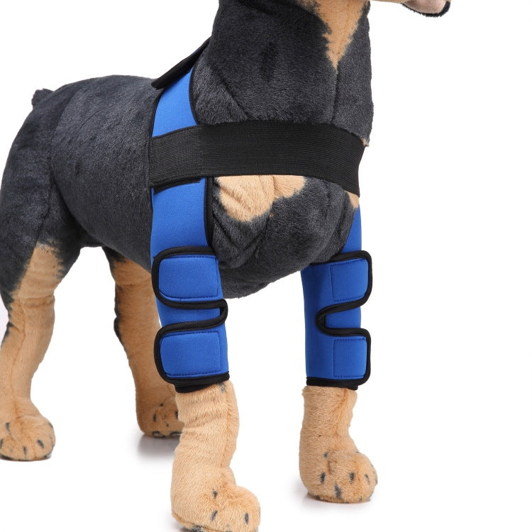 Pet Dog Leg Knee Guard Surgery Injury Protective Cover, Size: S(Classic Model (Blue))