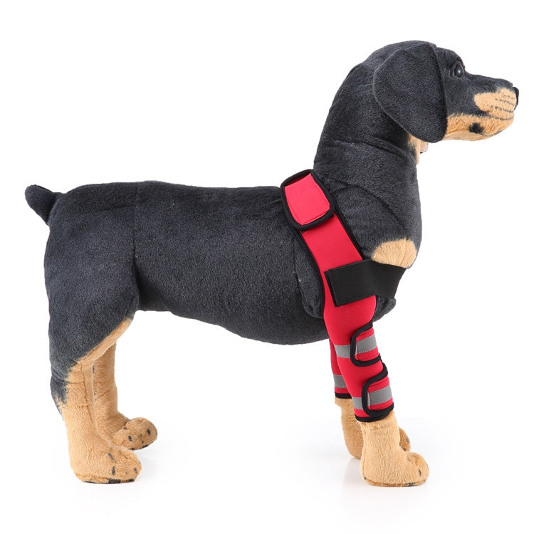 Pet Dog Leg Knee Guard Surgery Injury Protective Cover, Size: S(Anti-glory Model (Red))