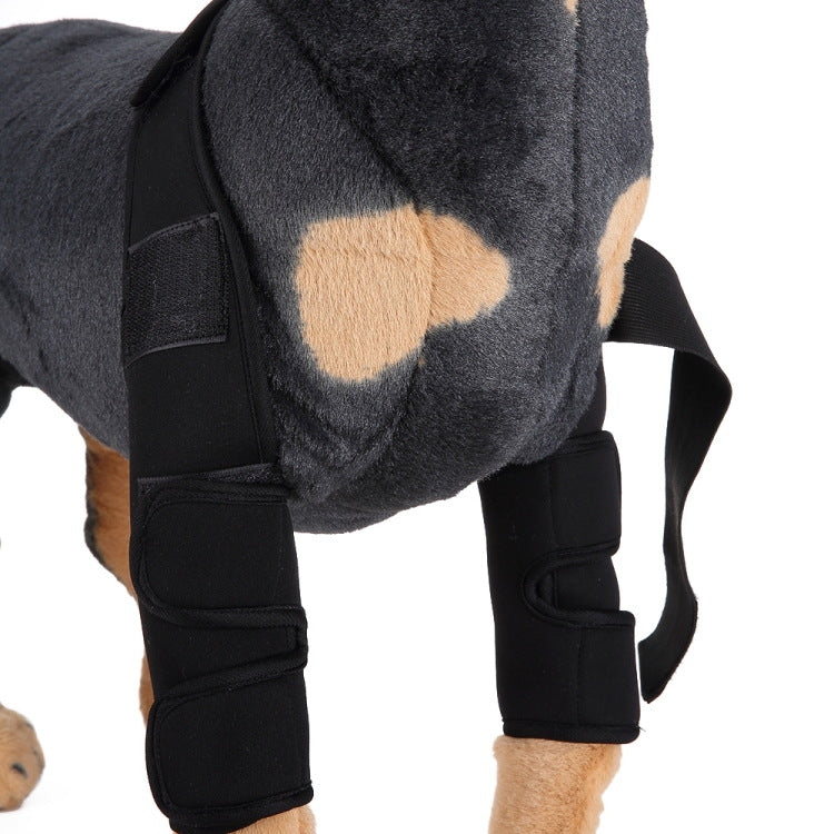 Pet Dog Leg Knee Guard Surgery Injury Protective Cover, Size: M(Classic Model (Black))