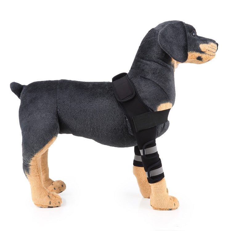 Pet Dog Leg Knee Guard Surgery Injury Protective Cover, Size: M(Anti-glory Model (Black))