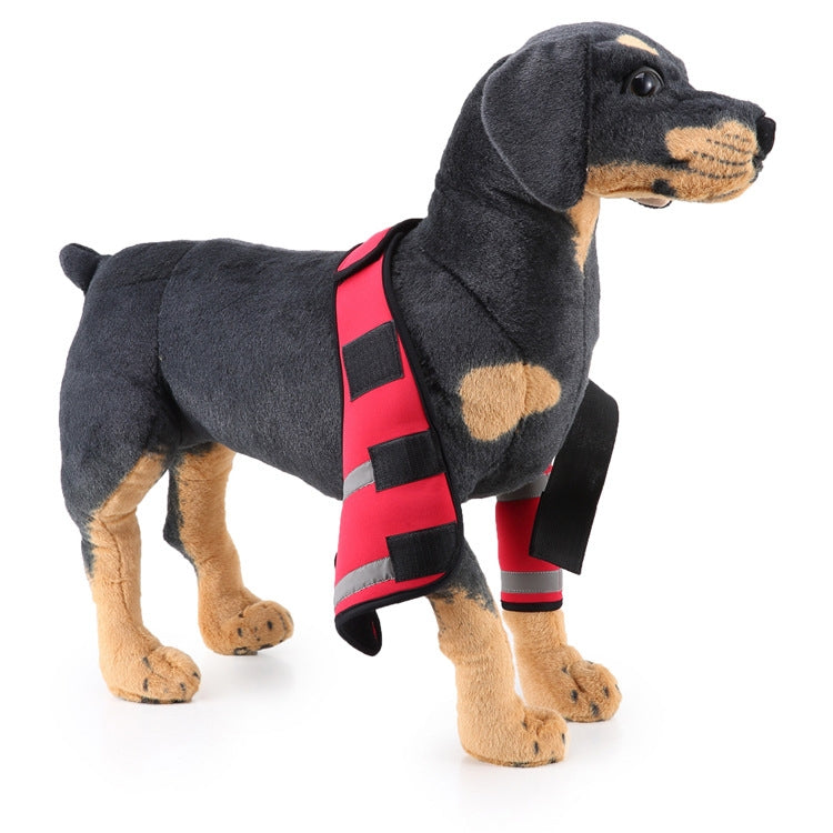 Pet Dog Leg Knee Guard Surgery Injury Protective Cover, Size: M(Anti-glory Model (Red))