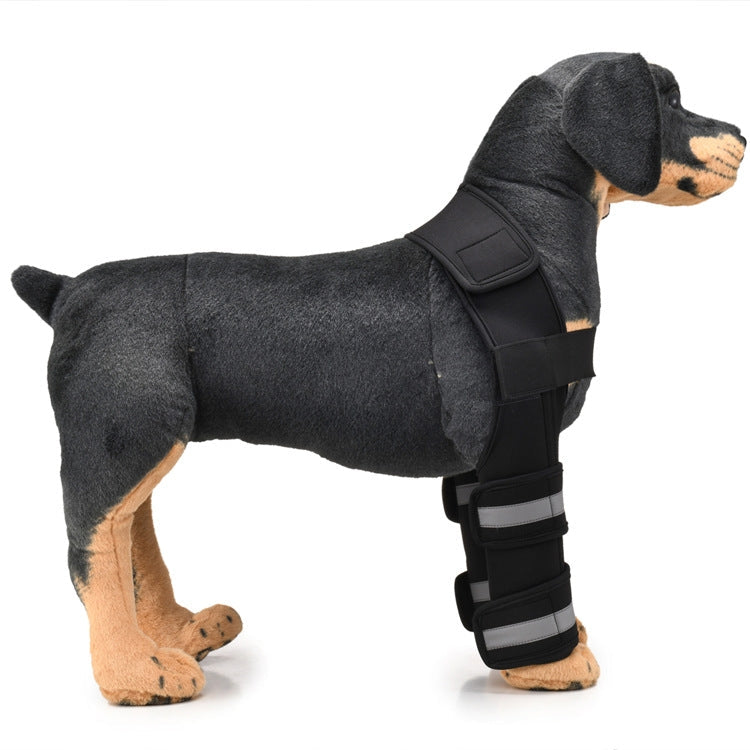 Pet Dog Leg Knee Guard Surgery Injury Protective Cover, Size: M(Support Strips Model (Black))