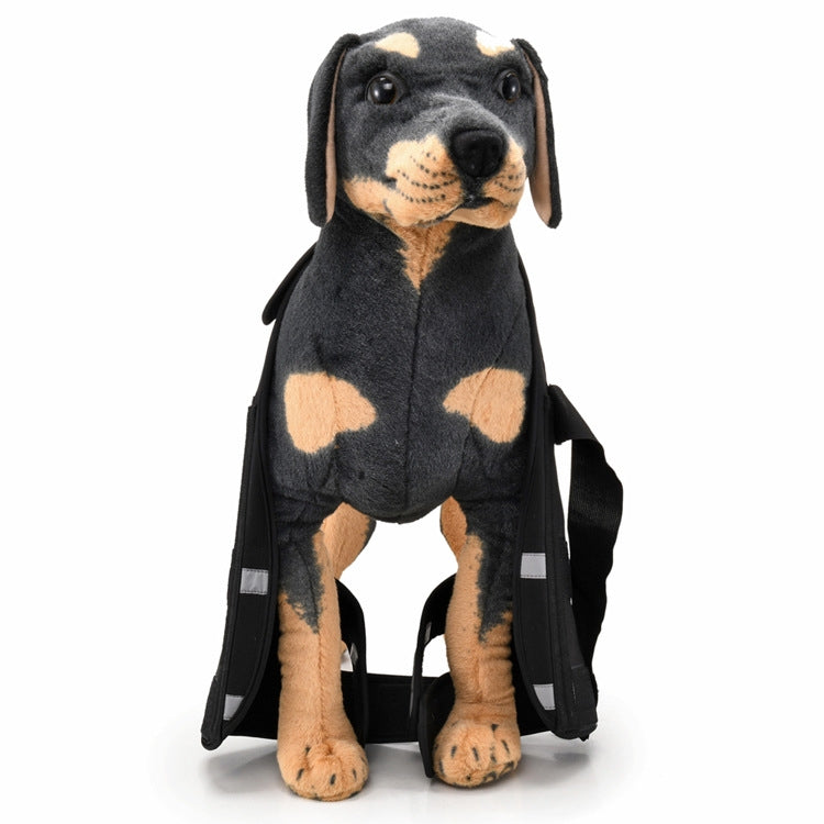 Pet Dog Leg Knee Guard Surgery Injury Protective Cover, Size: M(Support Strips Model (Black))