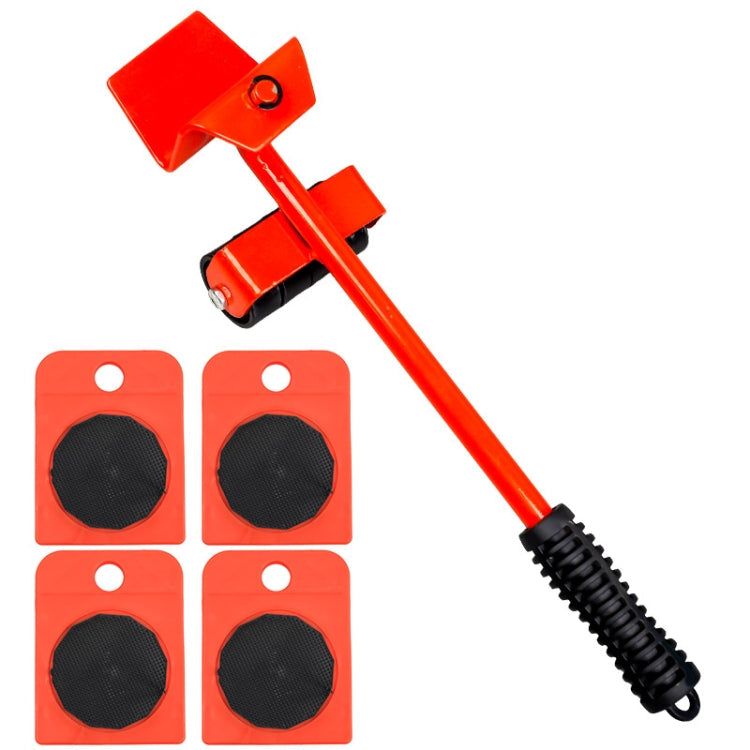 CY-0102 5 in 1 Household Moving Bed Heavy Object Moving Pulley Furniture Shifter Multifunctional Carrier, Model: Red (150KG)