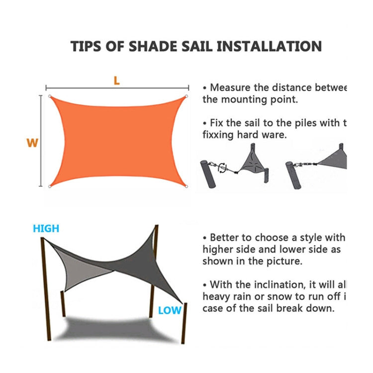 Outdoor Garden Sunshade Sail Waterproof Anti-UV Canopy, Size: 4m x 6m(Green)