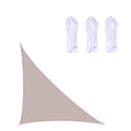 Triangle Outdoor Garden Sunshade Sail Waterproof Anti-UV Canopy, Size: 4m x 4m x 5.7m(Khaki)