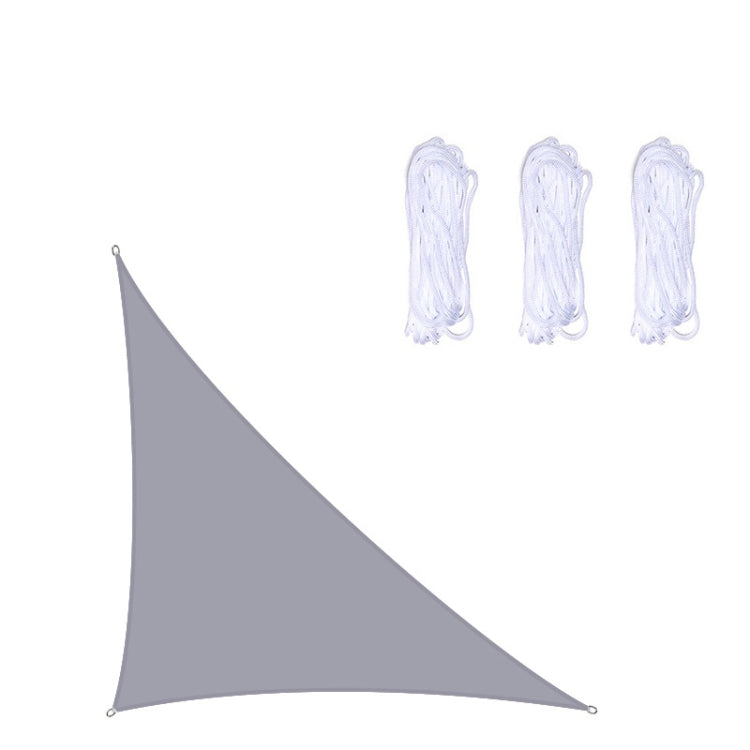 Triangle Outdoor Garden Sunshade Sail Waterproof Anti-UV Canopy, Size: 5m x 5m x 7.1m(Grey)