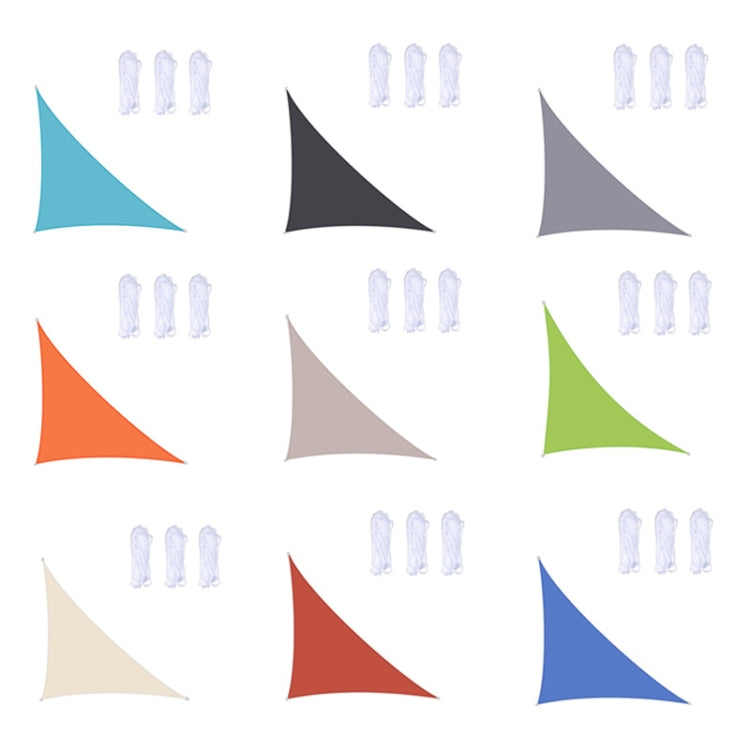 Triangle Outdoor Garden Sunshade Sail Waterproof Anti-UV Canopy, Size: 3m x 4m x 5m(Green)
