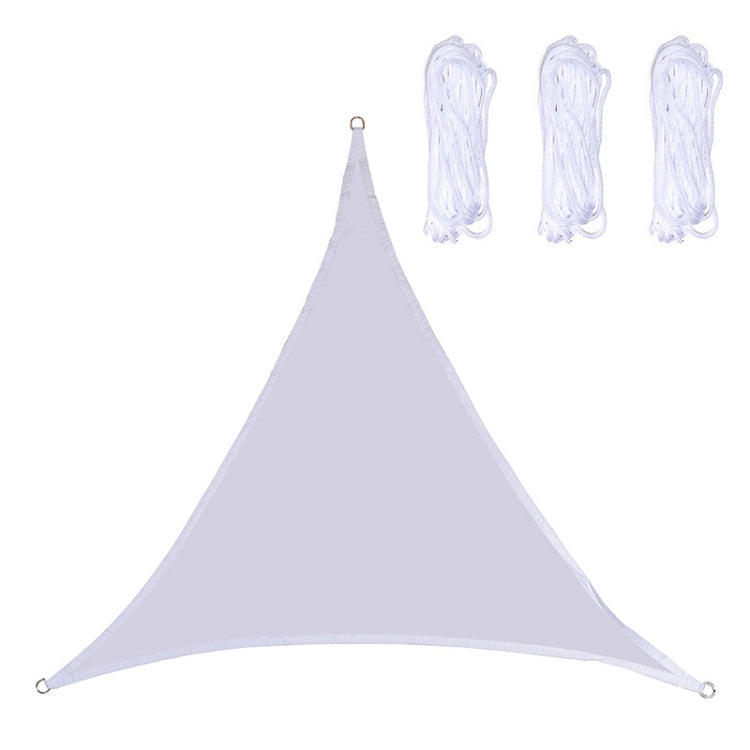 Triangle Outdoor Garden Sunshade Sail Waterproof Anti-UV Canopy, Size: 2.4m x 2.4m x 2.4m(White)