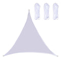 Triangle Outdoor Garden Sunshade Sail Waterproof Anti-UV Canopy, Size: 2.4m x 2.4m x 2.4m(White)