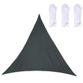 Triangle Outdoor Garden Sunshade Sail Waterproof Anti-UV Canopy, Size: 2.4m x 2.4m x 2.4m(Black)
