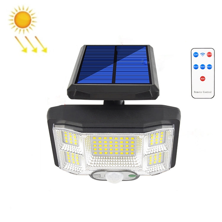 TG-TY085 Solar Outdoor Human Body Induction Wall Light Household Garden Waterproof Street Light wIth Remote Control, Spec: 168 LED  Integrated