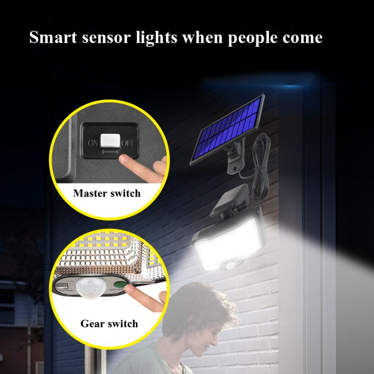 TG-TY085 Solar Outdoor Human Body Induction Wall Light Household Garden Waterproof Street Light wIth Remote Control, Spec: 168 LED  Integrated