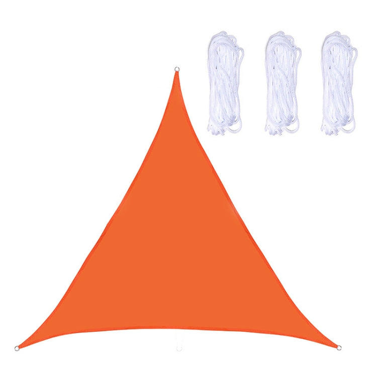 Triangle Outdoor Garden Sunshade Sail Waterproof Anti-UV Canopy, Size: 3m x 3m x 3m(Orange)