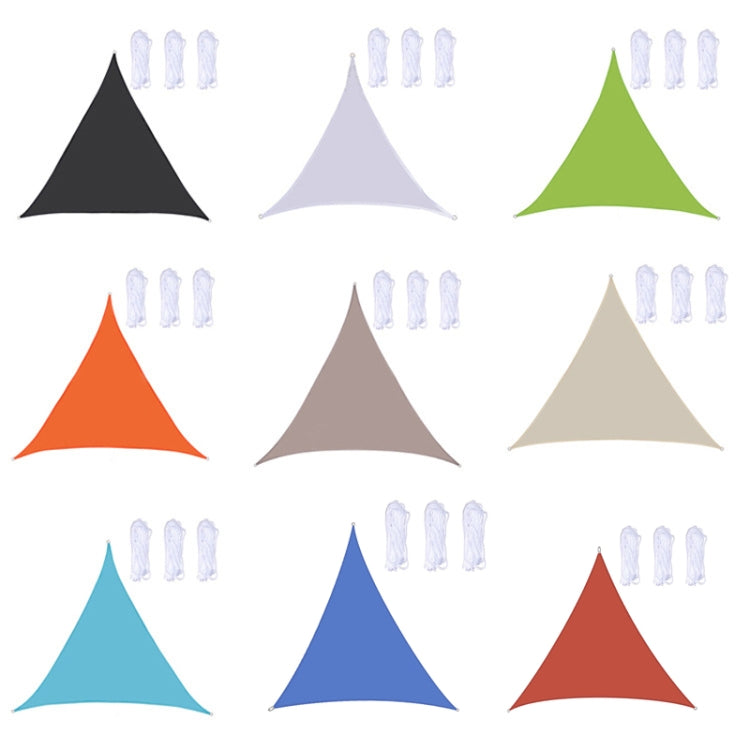 Triangle Outdoor Garden Sunshade Sail Waterproof Anti-UV Canopy, Size: 3m x 3m x 3m(Green)