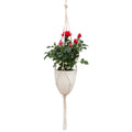 Handmade Hemp Rope Hanging Plastic Water Storage Flowerpot, Size: D09 Caliber 18.3cm