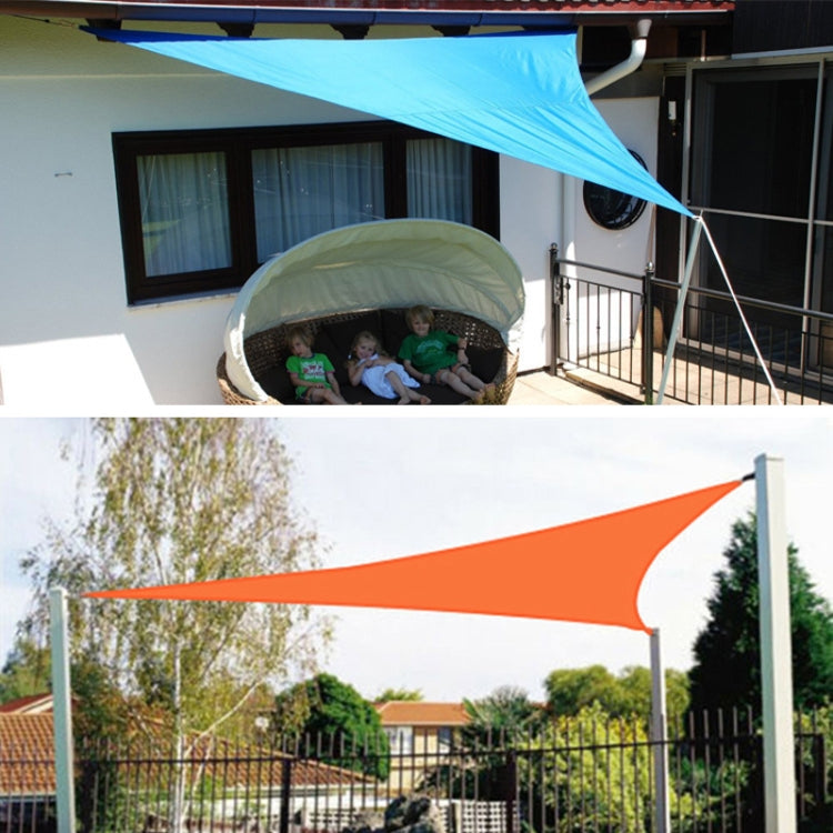 Triangle Outdoor Garden Sunshade Sail Waterproof Anti-UV Canopy, Size: 4.5m x 4.5m x 4.5m(Lake Blue)