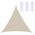 Triangle Outdoor Garden Sunshade Sail Waterproof Anti-UV Canopy, Size: 5m x 5m x 5m(Beige)